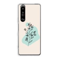 Violets are blue: Sony Xperia 1 III Transparant Hoesje
