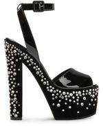 Giuseppe Zanotti sandales Tarifa Jewel 170 mm à plateforme - Noir - thumbnail