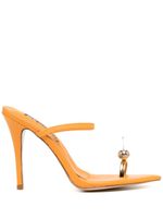 Natasha Zinko sandales Bunny en cuir 110 mm - Orange - thumbnail