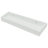 Duraline Wandplank modern 40x4x15cm Wit - Duraline Wall Shelf modern 40x4x15cm White