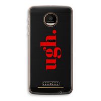 Ugh: Motorola Moto Z Force Transparant Hoesje Ugh: Motorola Moto Z Force Transparant Hoesje