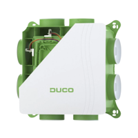 Ducobox Silent 2.0 Woonhuisventilator (systeem C) - 400 M3/h - Ingebouwde Vochtsensor + Randaarde Stekker (0000-7014)