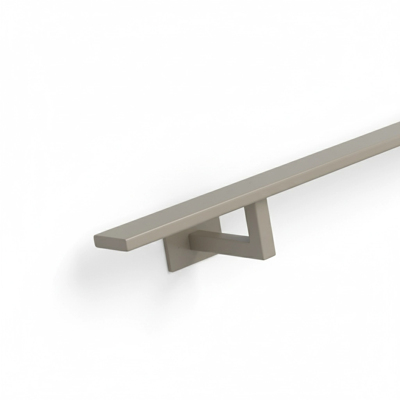 Staaltje trapleuning rechthoekig 40x10mm greige Staaltje trapleuning rechthoekig 40x10mm greige