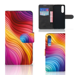 Book Case voor Huawei P30 Regenboog