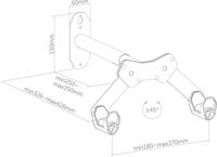 CONTEC presentatie-haken "smart hold" ct wall presenter smart hold black