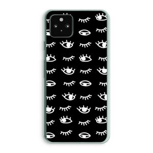 Eye pattern #3: Google Pixel 5a 5G Transparant Hoesje