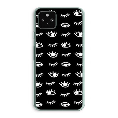 Eye pattern #3: Google Pixel 5a 5G Transparant Hoesje