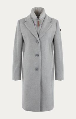 Moscow 16-08-bogdana-3 Winterjassen Light Grey Melange Solid