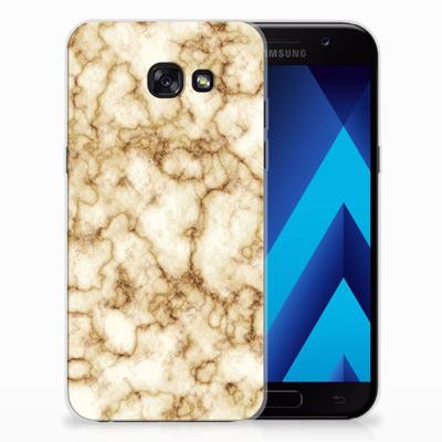Samsung Galaxy A5 2017 | TPU | Siliconen hoesje | Marmer Goud