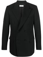 Lanvin blazer croisé à revers pointus - Noir