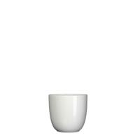 Bloempot Pot rond es/7 tusca 7.5 x 8.5 cm wit Mica - Mica decorations