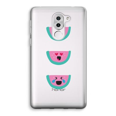 Smiley watermeloen: Honor 6X Transparant Hoesje
