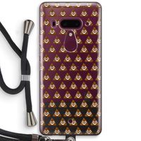 Poop emoji: HTC U12+ Transparant Hoesje met koord