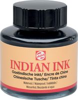 Talens Oostindische inkt, flesje van 30 ml, zwart - thumbnail