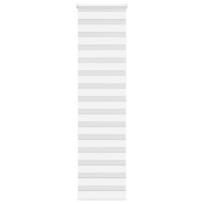 VidaXL Zebra rolgordijn 55x200 cm stofbreedte 50,9 cm polyester wit