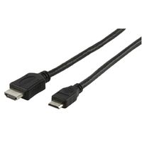 Valueline CABLE-555/1.5 HDMI kabel 1,5 m HDMI Type A (Standaard) HDMI Type C (Mini) Zwart
