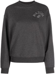 Patou sweat en coton à logo appliqué - Gris