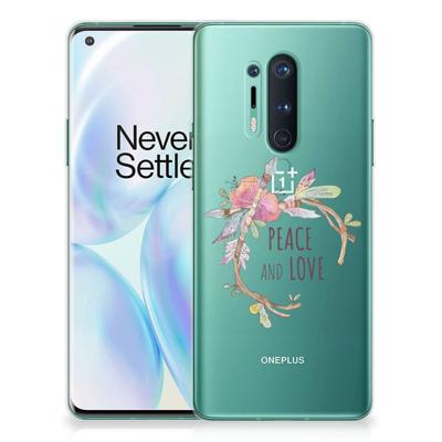 OnePlus 8 Pro Telefoonhoesje met Naam Boho Text OnePlus 8 Pro Telefoonhoesje met Naam Boho Text