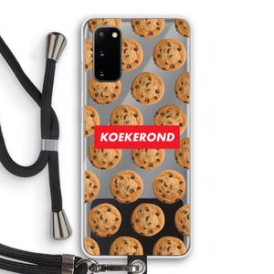 Koekerond: Samsung Galaxy S20 Transparant Hoesje met koord