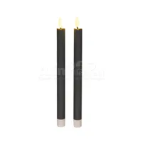 LED Dinerkaars 26cm Taupe 2st