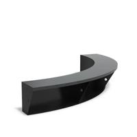 Keerwand + zitrand aluminium 200 x 40 cm binnenbocht