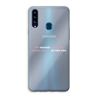 uw waarde daalt niet: Samsung Galaxy A20s Transparant Hoesje