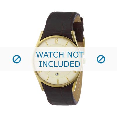 Horlogeband Skagen 474XLGL Leder Bruin 24mm