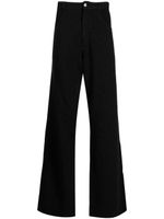 MM6 Maison Margiela pantalon en coton à effet taches de peinture - Noir