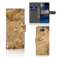 Sony Xperia 10 | Bookcase | Marmer Creme