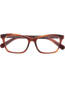 Moncler Eyewear lunettes de vue à effet écaille de tortue - Marron