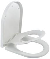 Saqu Touch Double toiletbril met kinderzitje, softclose en quickrelease 33,1x45,4 x4,7cm wit