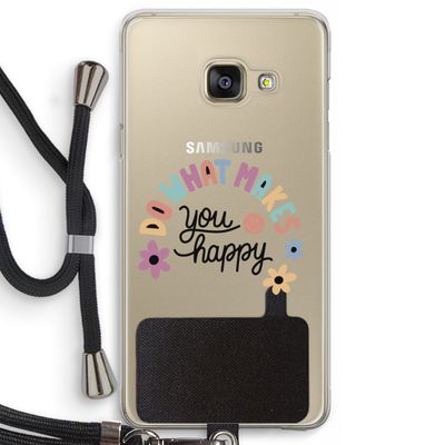 Happy days: Samsung Galaxy A3 (2016) Transparant Hoesje met koord