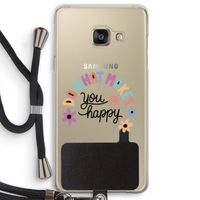 Happy days: Samsung Galaxy A3 (2016) Transparant Hoesje met koord
