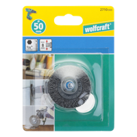 Wolfcraft Draadborstel | 6-kant schacht | Ø50 x 8mm | 1 stuk - 2710000