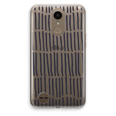 Moroccan stripes: LG K10 (2017) Transparant Hoesje