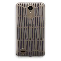 Moroccan stripes: LG K10 (2017) Transparant Hoesje
