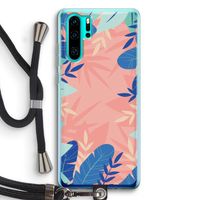 Tropisch: Huawei P30 Pro Transparant Hoesje met koord