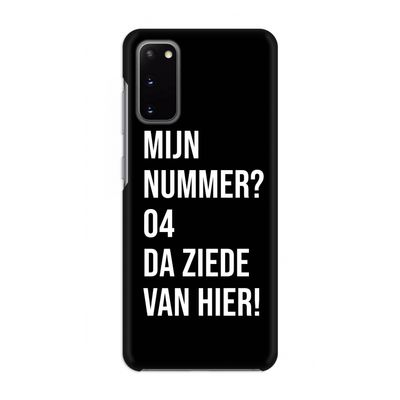 Da ziede van hier - Zwart: Volledig geprint Samsung Galaxy S20 Hoesje