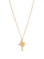 Emanuele Bicocchi Gold Cross and arabesque heart Pendant - Or