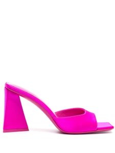 The Attico mules mini Devon 85 mm satiné - Rose