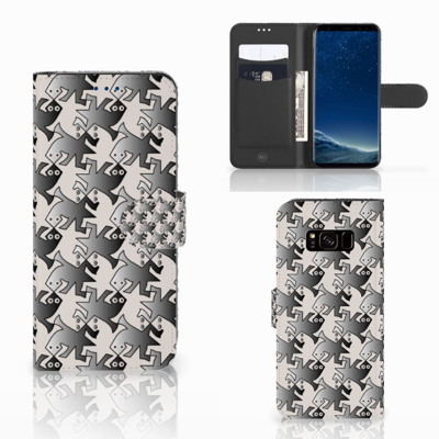 Samsung Galaxy S8 | Telefoonhoesje | Met pasjeshouder | Salamander Grey
