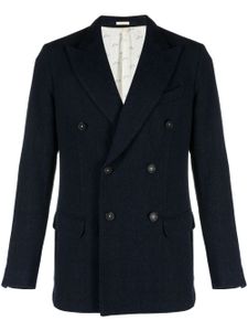 Massimo Alba Monster double-breasted wool blazer - Bleu