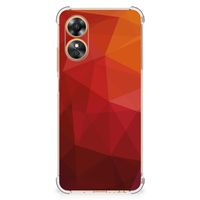 Shockproof Case voor OPPO A17 Polygon Red - thumbnail