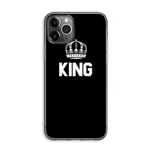 King zwart: iPhone 11 Pro Max Transparant Hoesje