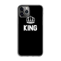 King zwart: iPhone 11 Pro Max Transparant Hoesje
