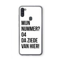 Da ziede van hier: Samsung Galaxy A11 Transparant Hoesje Da ziede van hier: Samsung Galaxy A11 Transparant Hoesje