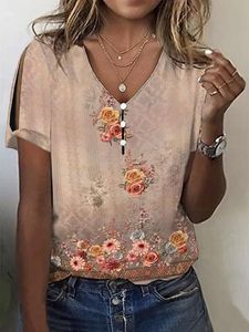 Floral Buckle Loose Casual Shirt