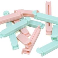 Vershoudclips - 36x - pastel kleurenmix - kunststof - 3 formaten