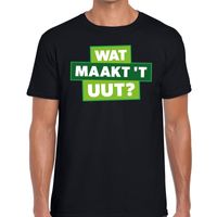 Wat maakt t uut zwart festival t-shirt heren - thumbnail