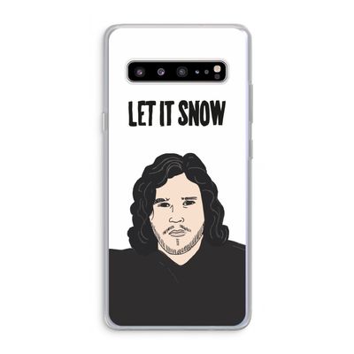 Let It Snow: Samsung Galaxy S10 5G Transparant Hoesje